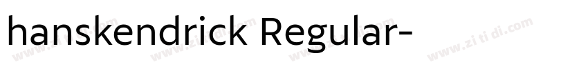 hanskendrick Regular字体转换